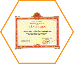 Bằng khen từ bộ công thương